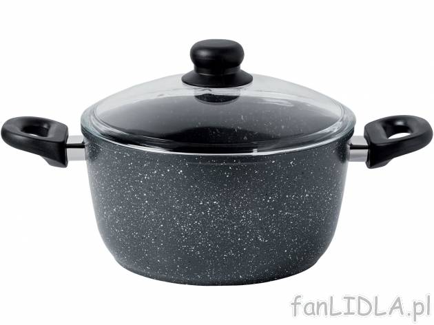 Garnek z odlewu aluminiowego z pokrywką Ø 24 cm , cena 79,90 PLN 
- przeznaczony ...