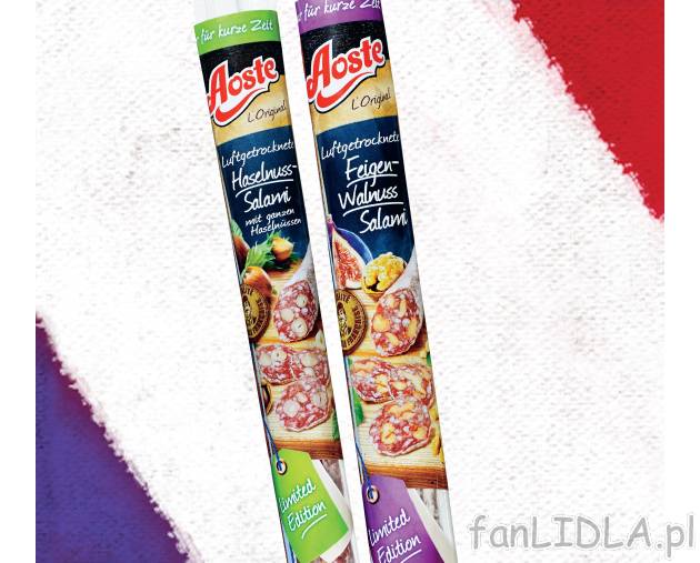 Salami , cena 11,99 PLN za 250 g 
- Wieprzowe do wyboru: z orzechami laskowymi ...