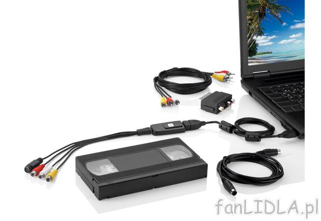Konwerter sygnału USB Video Silvercrest, cena 99,00 PLN za 1 opak. 
- do łatwego ...