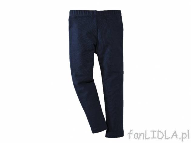 Dziewczęce legginsy termiczne Lupilu, cena 14,99 PLN za 1 para 
- 3 kolory do wyboru ...