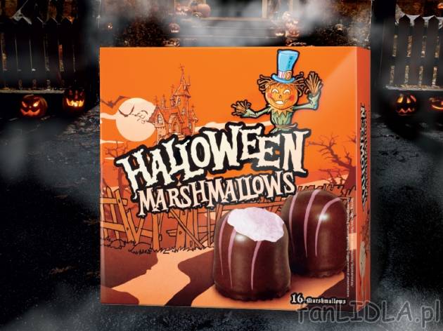 Pianki halloween , cena 5,89 PLN za 225g/1 opak., 100g=2,62 PLN.