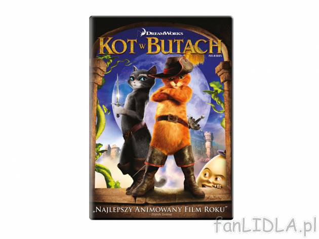 Film DVD ,,Kot w butach&quot; , cena 9,99 PLN za 1 szt. 
Pokochaliście go już ...