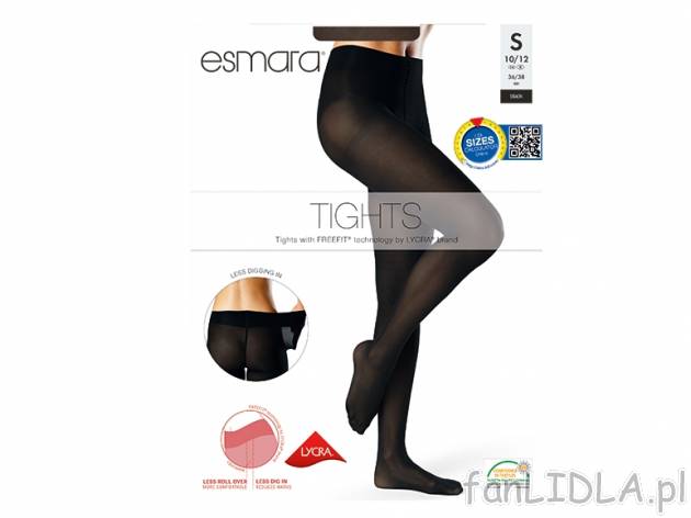 Rajstopy 30 DEN Esmara, cena 9,99 PLN za 1 para 
- z technologią FREEF!T&reg; ...