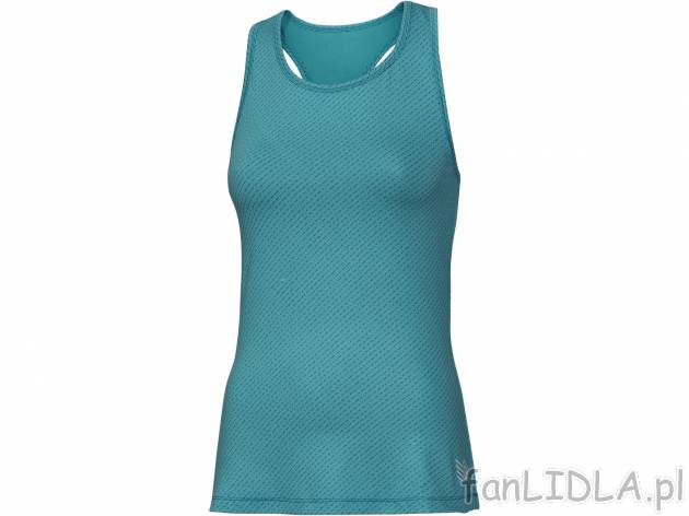 Damski top , cena 17,99 PLN. Top na sportowe aktywności dla niej. 
- rozmiary: ...