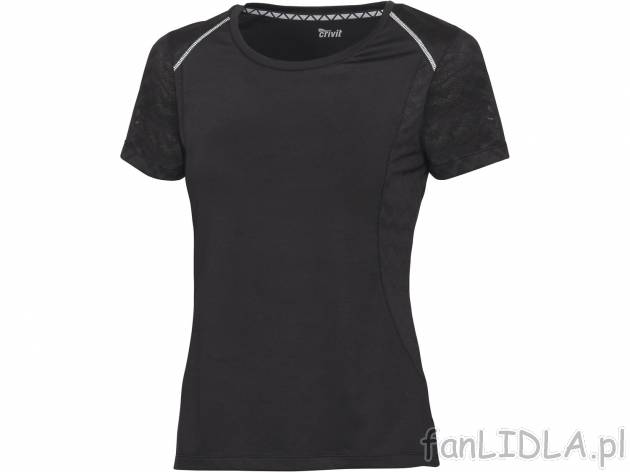 Damski t-shirt , cena 17,99 PLN. Koszulka damska sportowa, z okrągłym dekoltem. ...