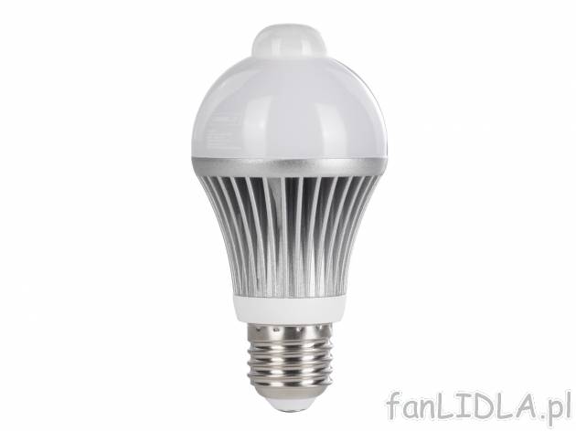 Żarówka LED z czujnikiem ruchu , cena 24,99 PLN za 1 szt. 
- idealne do korytarza, ...
