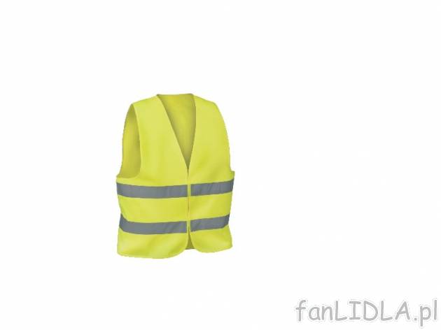 Kamizelka odblaskowa Powerfix, cena 6,99 PLN za 1 szt. 
- wyposażona w podwójny ...