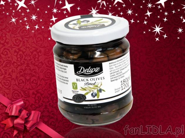 Oliwki , cena 7,99 PLN za 180 g, 100g=4,44 PLN. 
Oliwki z oliwek bez pestek podane ...