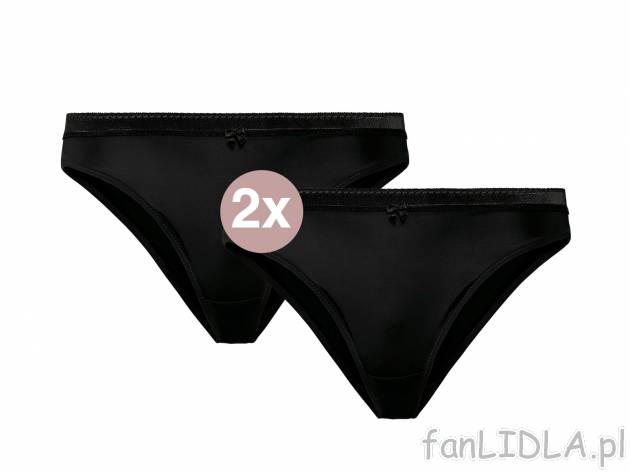 Majtki, 2 pary , cena 14,99 PLN 
- rozmiary: S-L
- wykończenie z elegancką koronką ...
