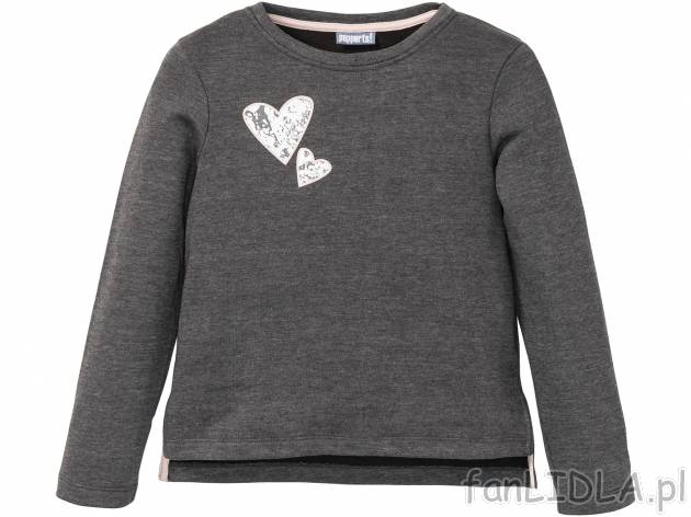Bluza* , cena 19,99 PLN. Bluza dziecięca z długim rękawem i motywem serduszek ...