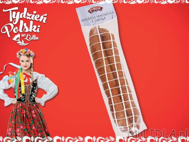 Pikok Kiełbasa magnacka z indyka , cena 29,90 PLN za 1 kg