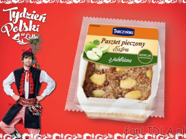 Tarczyński Pasztet pieczony , cena 4,99 PLN za 300g/1 opak., 1kg=16,63 PLN.