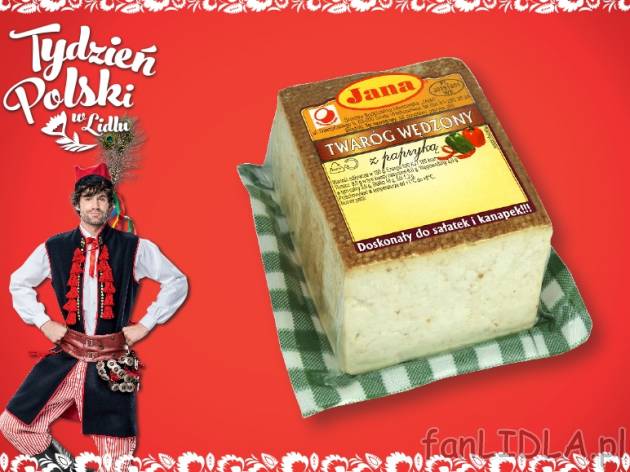 Jana Twaróg wędzony , cena 1,49 PLN za 100 g