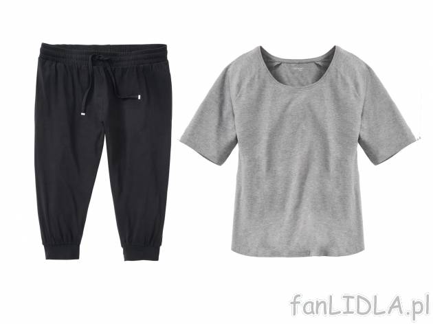 Piżama damska, cena 34,99 PLN. Dwuczęściowa piżama składająca się z T-shirtu ...