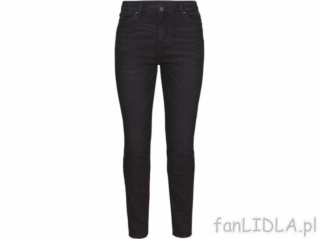 Jeansy damskie czarne, cena 39,99 PLN  
-  rozmiary: 48-56