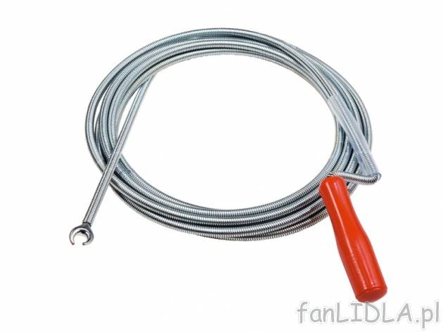 Spirala do czyszczenia rur 5 m Powerfix, cena 19,99 PLN za 1 szt. 
- z ostrą końcówką- ...