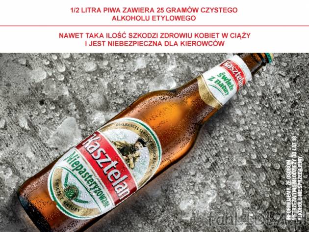 Kasztelan niepasteryzowane , cena 2,22 PLN za 660ml/1 but., 1L=3,36 PLN.