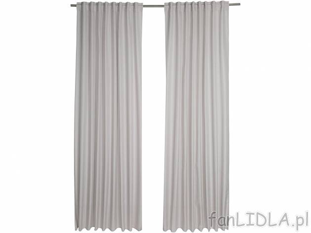 Zasłony, 2 szt. , cena 59,90 PLN 
- ok. 135 x 254 cm
- możliwość zawieszenia ...