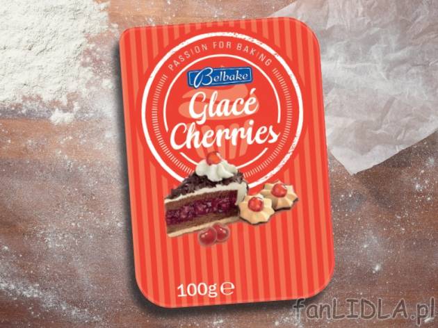 Kandyzowane wiśnie , cena 3,99 PLN za 100 g/1 opak.
