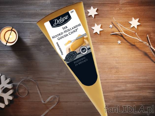 Ser Gouda długodojrzewający 24 miesiące , cena 14,99 PLN za 300g/1 opak., 1kg=49,97 ...
