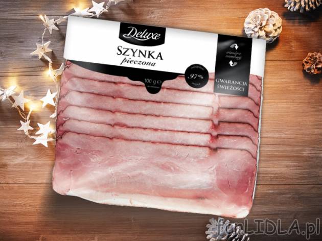 Szynka pieczona, wędzona , cena 4,99 PLN za 100 g/1 opak.