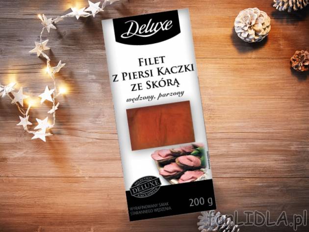 Filet z piesi kaczki , cena 9,99 PLN za 200 g/1 opak., 100g=5,00 PLN.