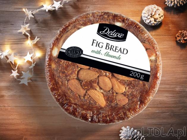 Chlebek daktylowy lub figowy z dodatkami , cena 7,99 PLN za 200 g/1 opak., 100g=4,00 PLN.