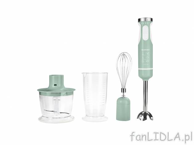 Blender ręczny 600 W z zestawem akcesoriów , cena 69,90 PLN 
- 3 w 1: rozdrobnisz, ...