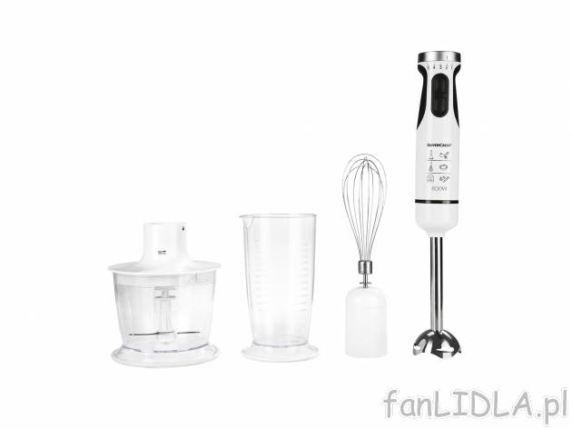Blender ręczny 600 W z zestawem akcesoriów , cena 69,90 PLN 
- 3 w 1: rozdrobnisz, ...