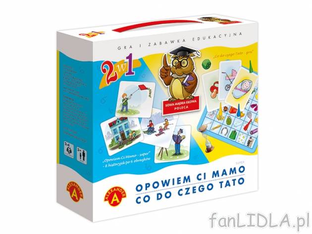 Gra edukacyjna , cena 27,99 PLN za 1 szt. 
- do wyboru: 
- ZESTAW OPOWIEM CI MAMO/ ...