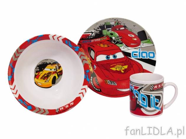 Porcelanowy zestaw śniadaniowy , cena 27,99 PLN za 1 opak. 
- w zestawie talerz, ...