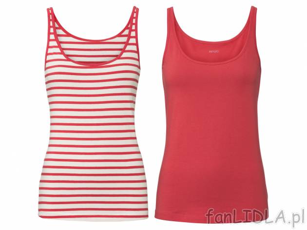 Topy, 2 szt. , cena 24,99 PLN 
- 95% bawełny, 5% elastanu (creora®) 
- rozmiary: ...