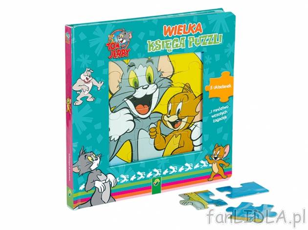 Wielka Księga puzzli , cena 22,99 PLN za 1 szt. 
- ilustrowana książka z puzzlami ...