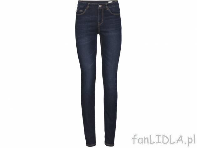 Jeansy skinny ﬁt , cena 44,99 PLN  
-  rozmiary: 34-44