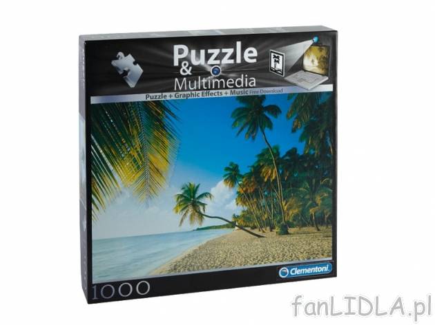 Puzzle 1000 części , cena 17,99 PLN za 1 opak. 
- 4 wzory do wyboru 
- możliwość ...