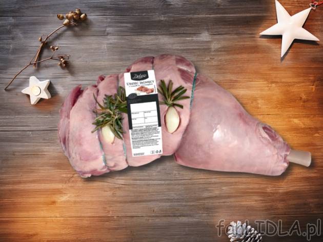 Świeży udziec jagnięcy - od 19.11 , cena 64,00 PLN za 1 kg 
- z kością 
- ...