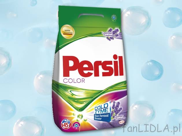 Persil , cena 19,00 PLN za 3,15 kg/1 opak., 1 kg=6,35 PLN.  
różne rodzaje