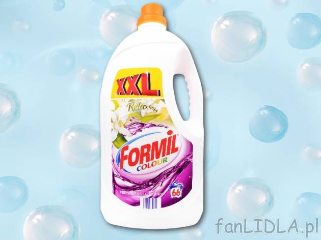 FORMIL Płyn do prania , cena 24,00 PLN za 5 L/1 opak., 1 L=5,00 PLN. 
- o zapachu ...