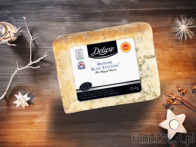 Ser z niebieską pleśnią , cena 17,99 PLN za 454g/1 opak., 1kg=39,63 PLN.