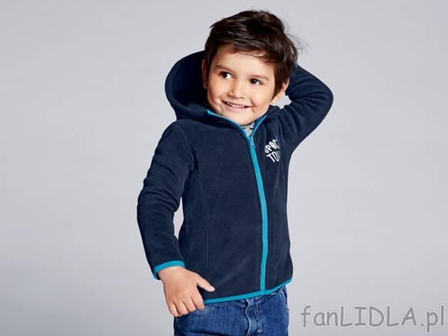 Bluza z polaru Lupilu, cena 24,99 PLN za 1 szt. 
- rozmiary: 86-116 
- 3 wzory do ...