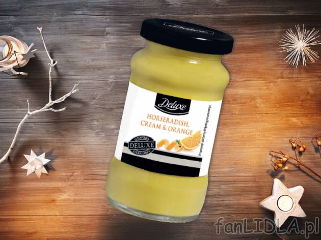 Chrzan z dodatkami , cena 3,99 PLN za 135g/140 ml/1 opak., 100g/ml=2,96/2,85 PLN.