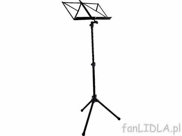 Stojak na nuty , cena 44,99 PLN za 1 szt. 
- podstawka na nuty obrotowa o 360&deg;, ...