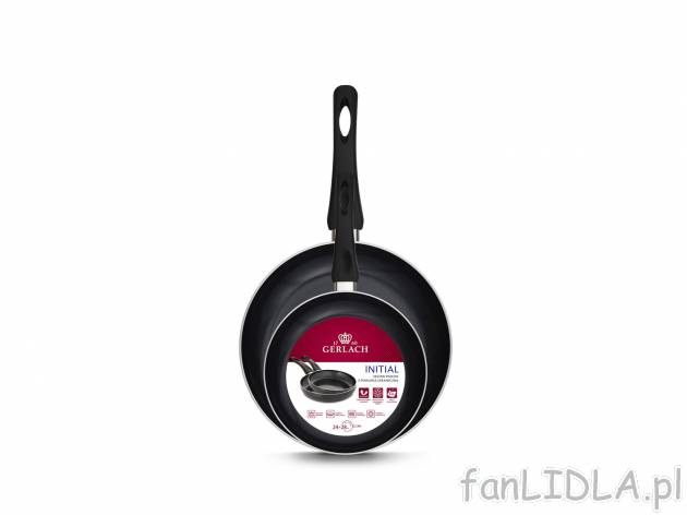 Zestaw 2 patelni INITIAL, 24 cm i 28 cm , cena 99,00 PLN 
- odporna na ścieranie ...