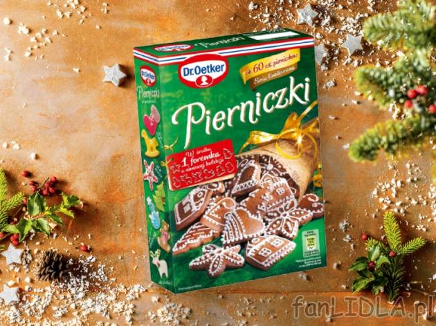 Dr. Oetker Mieszanka do przygotowania pierniczków , cena 5,99 PLN za 350 g/1 opak., ...
