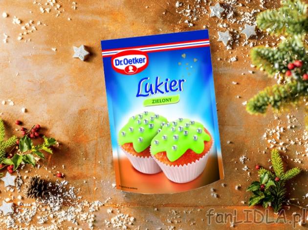 Dr. Oetker Lukier gotowy zielony , cena 2,29 PLN za 100 g
