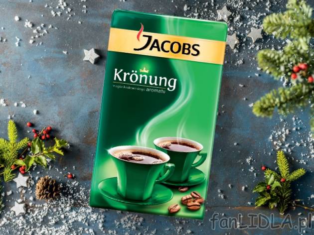 Jacobs Kronung Kawa mielona  , cena 17,99 PLN za 500g/1 opak., 1kg=35,98 PLN.