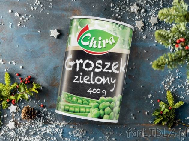 Groszek konserwowy* , cena 1,49 PLN za 400 g/1 opak., 1kg=5,62 wg wagi odcieu PLN. ...