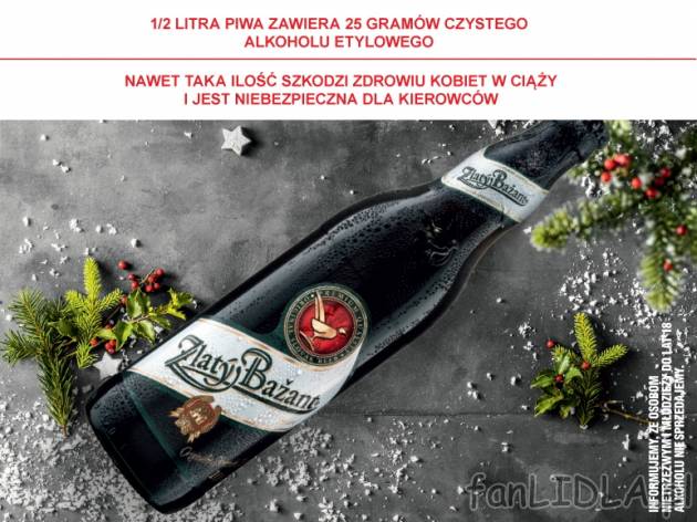 Złoty Bazant jasny lub ciemny , cena 3,49 PLN za 500 ml/1 but., 1L=6,98 PLN.