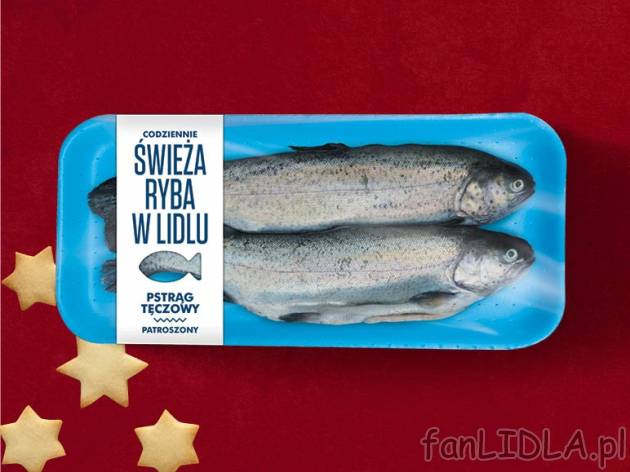 Świeży pstrąg tęczowy , cena 1,99 PLN za 100 g
