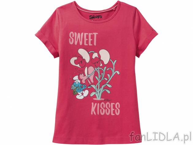T-shirt , cena 12,99 PLN. Koszulka dziewczęca z motywem Smerfów. 
- rozmiary: ...